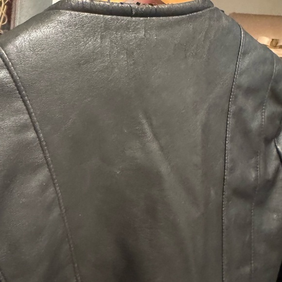 Zara Black Faux Leather Jacket - Picture 6 of 6